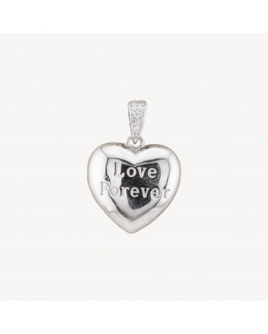 Pendente Ciondolo In Argento 925 Con Zirconi Apribile 18mm MOD4543 1pz Rodiato-ARGENT 925 DESIGN ITALIE | Worldofjewel.com