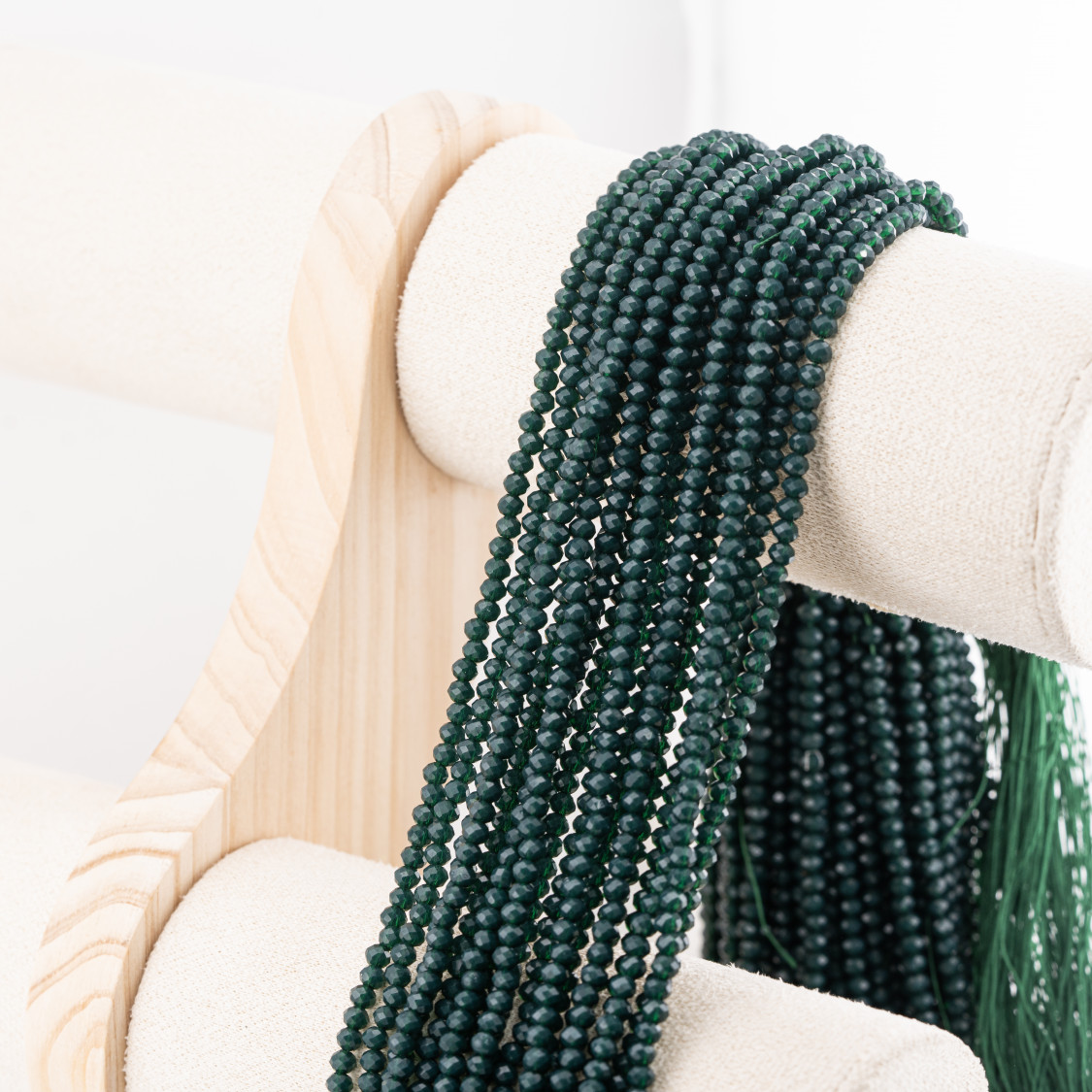 Perline Di Cristalli Rondelle Sfaccettate 3,5x2,5mm 10 FILI Su Filo Di Cotone Pronti all'uso-RONDELLE 3,5x2,5mm | Worldofjewel.com