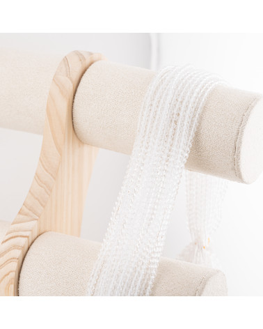 Perline Di Cristalli Rondelle Sfaccettate 3,5x2,5mm 10 FILI Su Filo Di Cotone Pronti all'uso Bianco Trasparente-RONDELLE 3,5x2,5mm | Worldofjewel.com