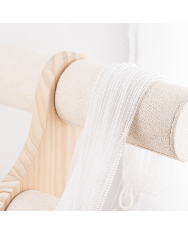 Perline Di Cristalli Rondelle Sfaccettate 3x2mm 10 FILI Su Filo Di Cotone Pronti all'uso Bianco Trasparente-RONDELLE 3x2mm | Worldofjewel.com