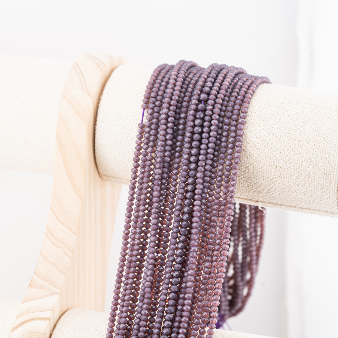 Perline Di Cristalli Rondelle Sfaccettate 3x2mm 10 FILI Su Filo Di Cotone Pronti all'uso-RONDELLE 3x2mm | Worldofjewel.com