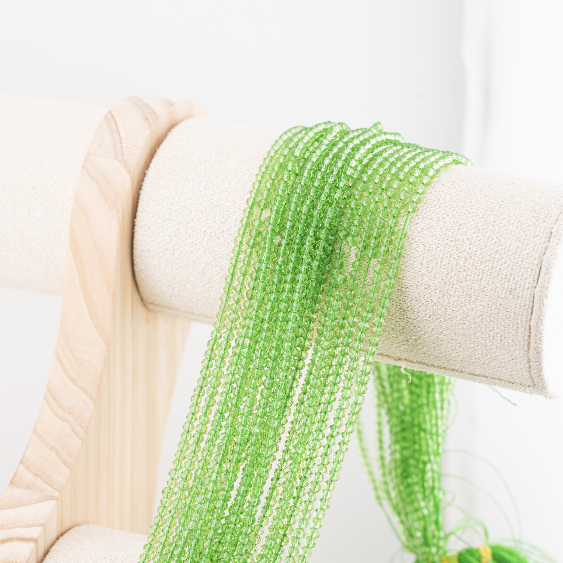 Perline Di Cristalli Rondelle Sfaccettate 3x2mm 10 FILI Su Filo Di Cotone Pronti all'uso-WASHERS 3x2mm | Worldofjewel.com