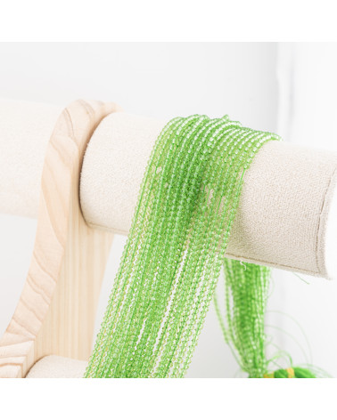 Perline Di Cristalli Rondelle Sfaccettate 3x2mm 10 FILI Su Filo Di Cotone Pronti all'uso-WASHERS 3x2mm | Worldofjewel.com