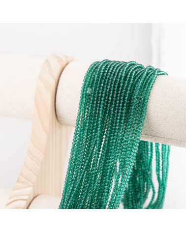 Perline Di Cristalli Rondelle Sfaccettate 3x2mm 10 FILI Su Filo Di Cotone Pronti all'uso-RONDELLE 3x2mm | Worldofjewel.com