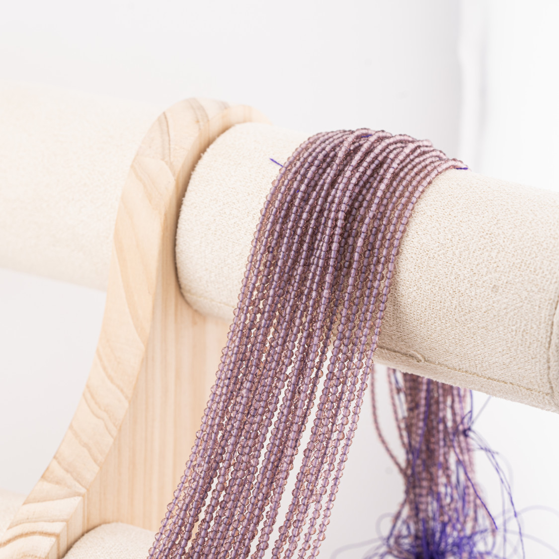 Perline Di Cristalli Rondelle Sfaccettate 3x2mm 10 FILI Su Filo Di Cotone Pronti all'uso-RONDELLE 3x2mm | Worldofjewel.com