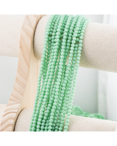Perline Di Cristalli Rondelle Sfaccettate 4x3mm 10 FILI Su Filo Di Cotone Pronti all'uso-RONDELLE 4x3mm | Worldofjewel.com