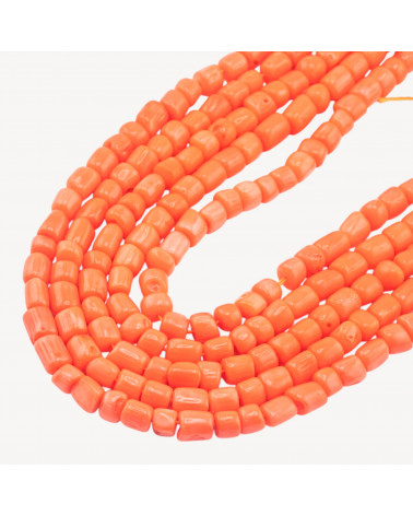 Corallo Bamboo Arancio Barilotto 6-8mm-CORALLO BAMBOO | Worldofjewel.com