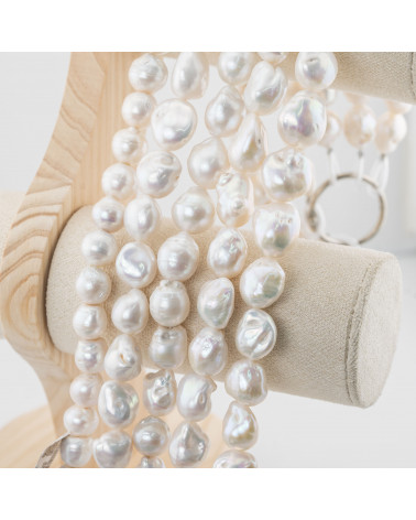 Perle Di Fiume Barocche A Goccia (FWX) 85-90gr Bianco-PERLE DI FIUME BAROCCHE LINEA CLASSICA | Worldofjewel.com