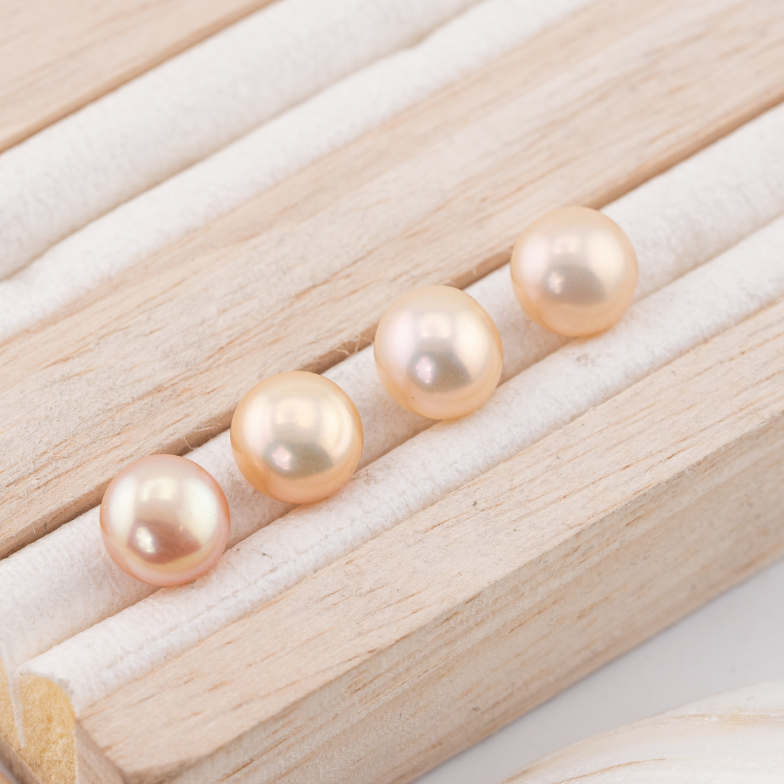 Κουμπιά River Pearl Cabochon 1 Τρύπα (AAAA) 8.5-9.0mm 10 Ζεύγη Ροζ-ΜΑΡΓΑΡΙΤΑΡΙΑ ΠΟΤΑΜΟΥ ΑΠΟ ΚΑΛΛΙΕΡΓΕΙΑ ΓΛΥΚΟΥ ΝΕΡΟΥ, ΚΟΥΜΠΙΑ 1 ΤΡΥΠΗΣ | Worldofjewel.com