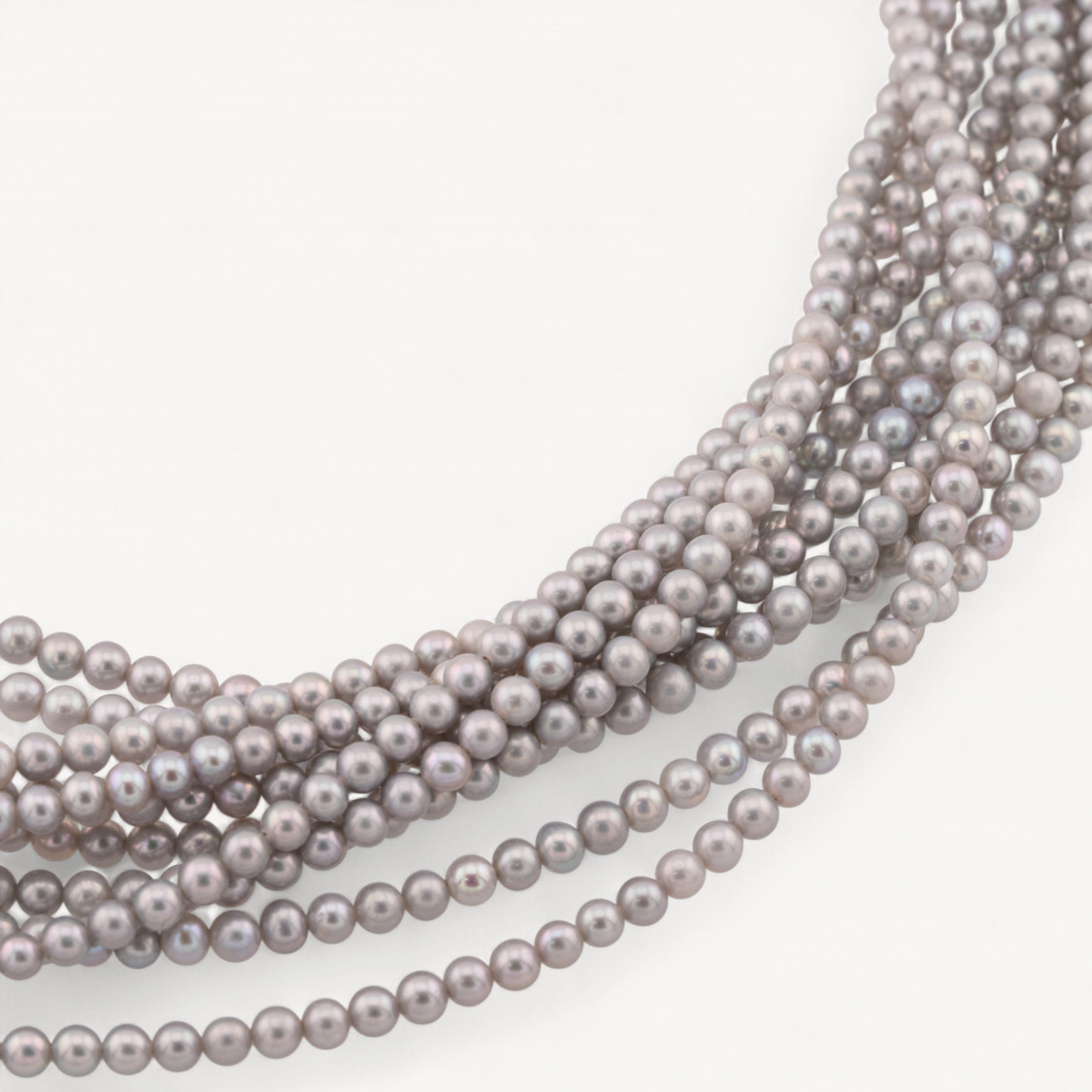 3.5-4.0mm AAA Gray Round River Pearls-2-4MM FRESHWATER PEARLS MICRO PEARLS | Worldofjewel.com