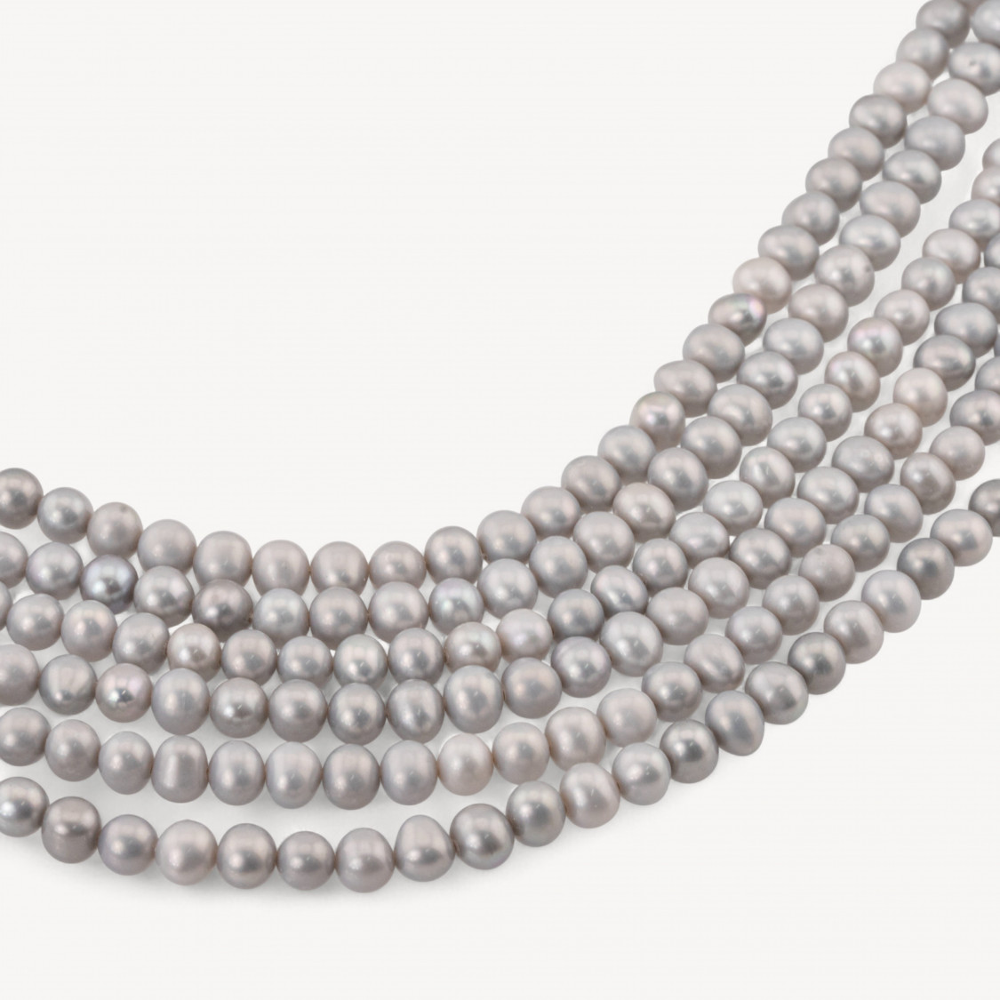 Perles de rivière rondes 5,5-6,0 mm 5A Grises-PERLES D'EAU DOUCE DE 4 À 6 MM, PERLES DE CULTURE | Worldofjewel.com