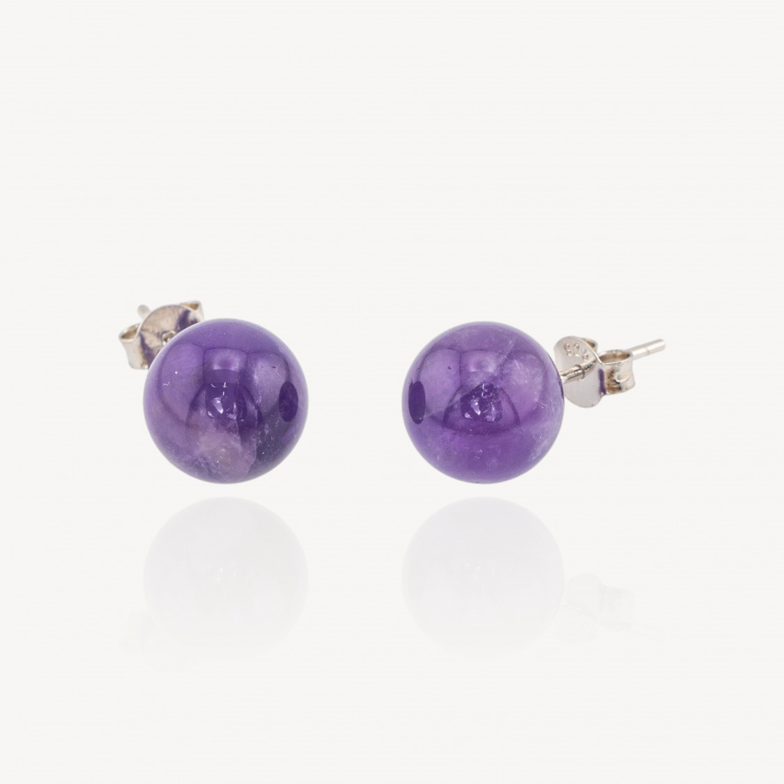 Orecchini Di Argento 925 E Pietre Dure 10mm 1 Coppia-ORECCHINI PERLE A LOBO | Worldofjewel.com