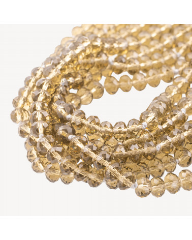 Perline Di Cristalli Rondelle Sfaccettate 8x6mm 170cm-CRISTALLI A FILO | Worldofjewel.com