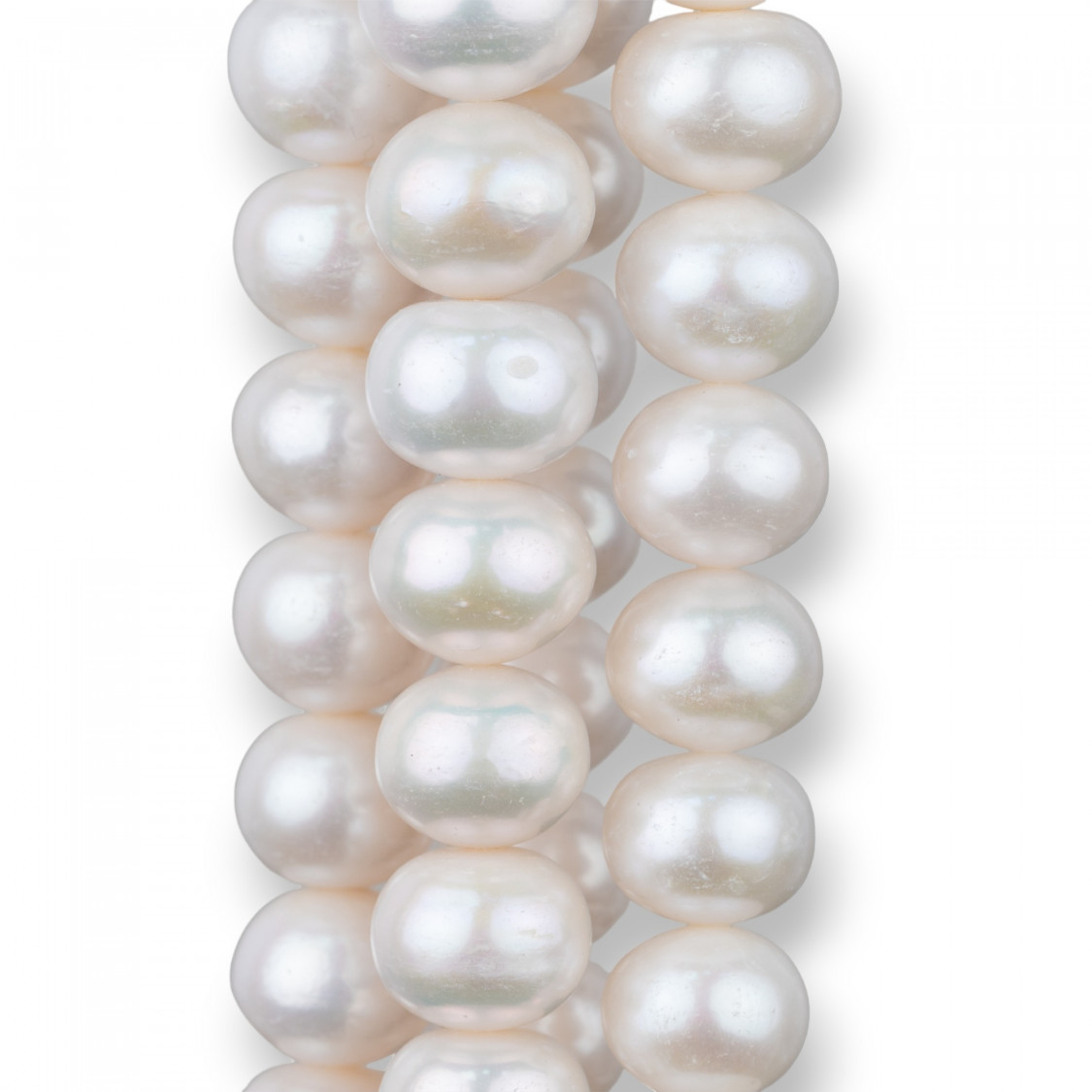 River Pearls Cipolline Rondelle 13.0-15.5mm White-RIVER PEARLS ROUNDED ONIONS | Worldofjewel.com