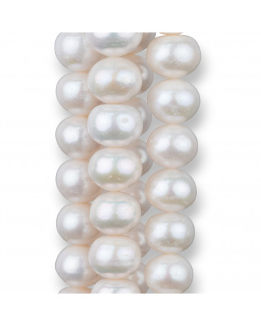 Perle Di Fiume Cipolline Rondelle 13,0-15,5mm Bianco-CEBOLLAS REDONDAS DE PERLAS DE RÍO | Worldofjewel.com