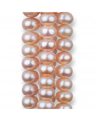 Perle Di Fiume Cipolline Rondelle 11-12mm+ Rosa-ΜΑΡΓΑΡΙΤΑΡΙΑ ΠΟΤΑΜΟΥ ΣΤΡΟΓΓΥΛΟΠΟΙΗΜΕΝΑ ΚΡΕΜΜΥΔΙΑ | Worldofjewel.com