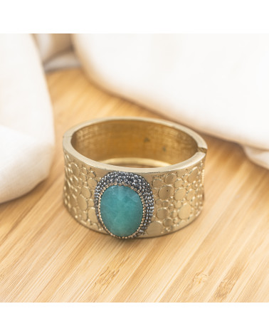 Bracciale in Bronzo Con Pietre e Marcasite Dorato MOD.575-BRACCIALI BIJOUX | Worldofjewel.com