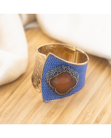 Bracciale in Bronzo Con Pietre e Marcasite Dorato MOD.578-BRACCIALI BIJOUX | Worldofjewel.com