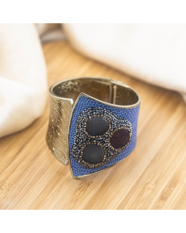 Bracciale in Bronzo Con Pietre e Marcasite Rodiato MOD.579-BRACCIALI BIJOUX | Worldofjewel.com