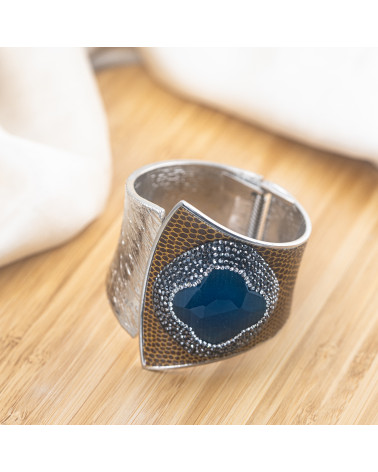 Bracciale in Bronzo Con Pietre e Marcasite Rodiato MOD.593-BRACCIALI BIJOUX | Worldofjewel.com