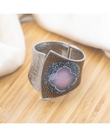 Bracciale in Bronzo Con Pietre e Marcasite Rodiato MOD.595-BRACCIALI BIJOUX | Worldofjewel.com