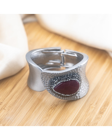 Bracciale in Bronzo Con Pietre e Marcasite Rodiato MOD.596-BRACCIALI BIJOUX | Worldofjewel.com