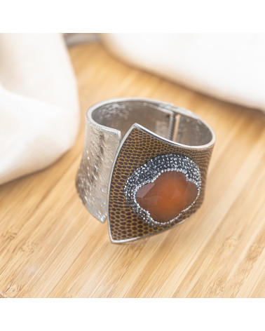 Bracciale in Bronzo Con Pietre e Marcasite Rodiato MOD.598-BRACCIALI BIJOUX | Worldofjewel.com