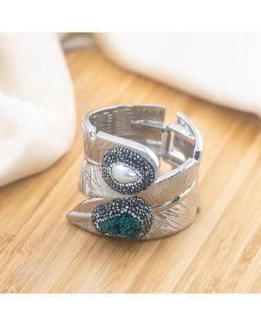 Bracciale in Bronzo Con Pietre e Marcasite Rodiato MOD.602-BRACCIALI BIJOUX | Worldofjewel.com