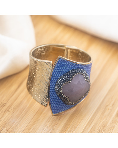 Bracciale in Bronzo Con Pietre e Marcasite Rodiato MOD.608-BRACCIALI BIJOUX | Worldofjewel.com