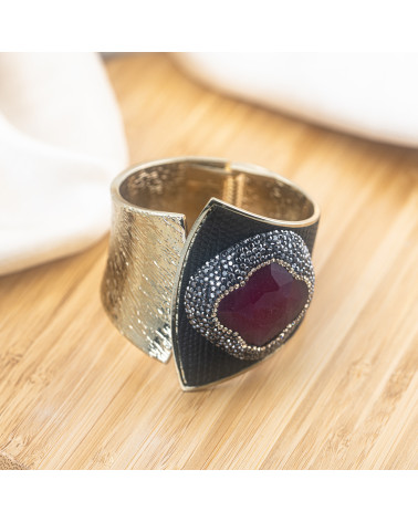 Bracciale in Bronzo Con Pietre e Marcasite Rodiato MOD.613-BRACCIALI BIJOUX | Worldofjewel.com