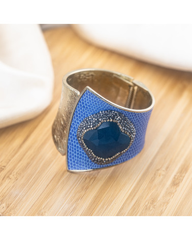 Bracciale in Bronzo Con Pietre e Marcasite Rodiato MOD.614-BRACCIALI BIJOUX | Worldofjewel.com