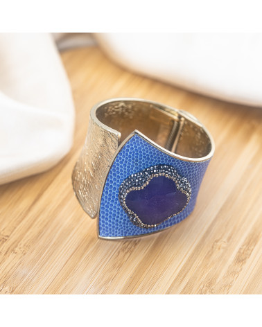 Bracciale in Bronzo Con Pietre e Marcasite Rodiato MOD.615-BRACCIALI BIJOUX | Worldofjewel.com