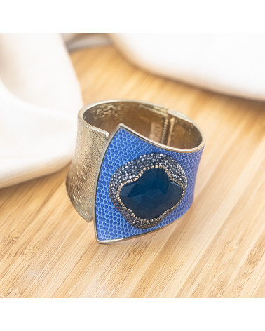 Bracciale in Bronzo Con Pietre e Marcasite Rodiato MOD.617-BRACCIALI BIJOUX | Worldofjewel.com