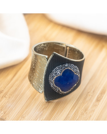 Bracciale in Bronzo Con Pietre e Marcasite Rodiato MOD.621-BRACCIALI BIJOUX | Worldofjewel.com