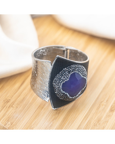 Bracciale in Bronzo Con Pietre e Marcasite Rodiato MOD.622-BRACCIALI BIJOUX | Worldofjewel.com