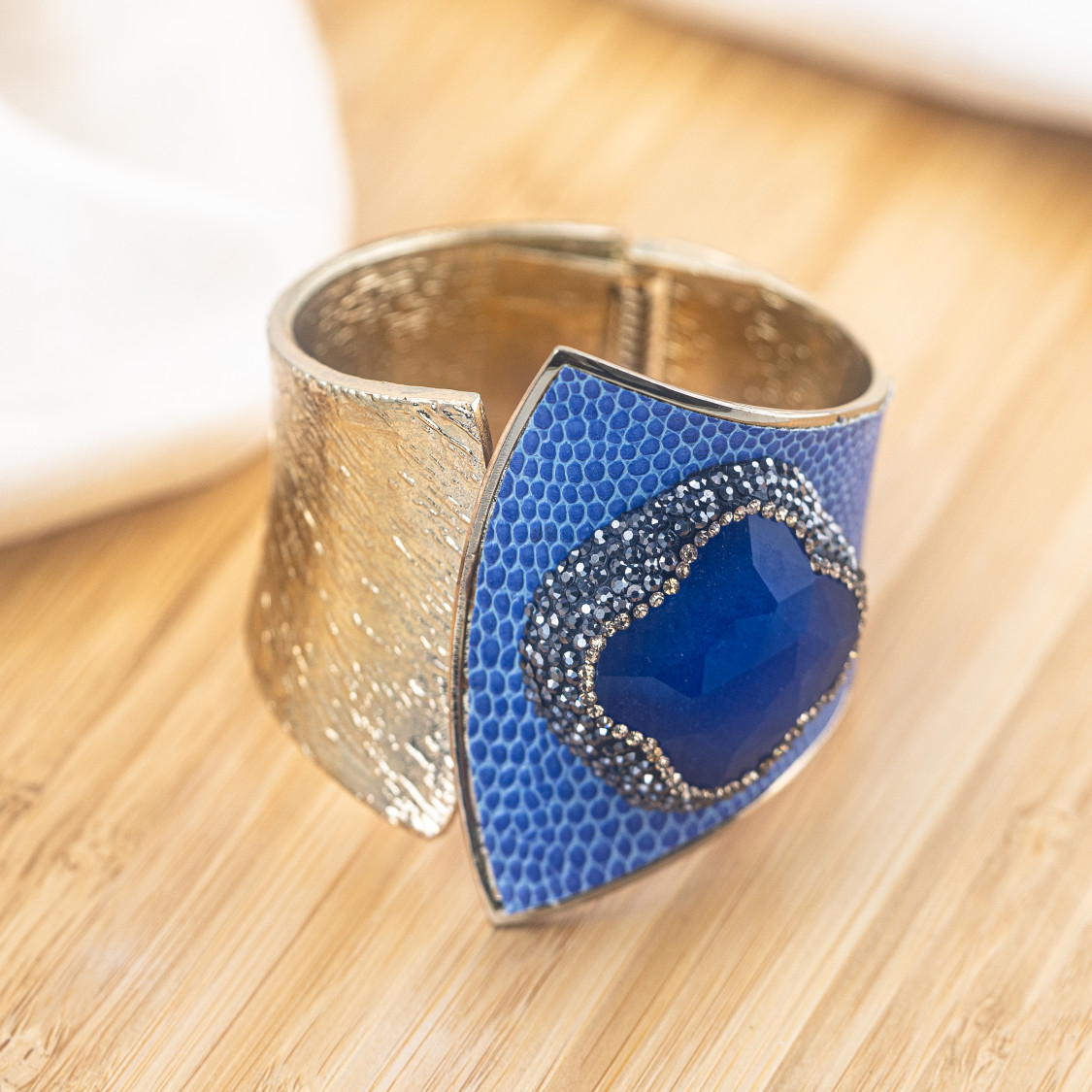 Bracciale in Bronzo Con Pietre e Marcasite Rodiato MOD.626-BRACCIALI BIJOUX | Worldofjewel.com