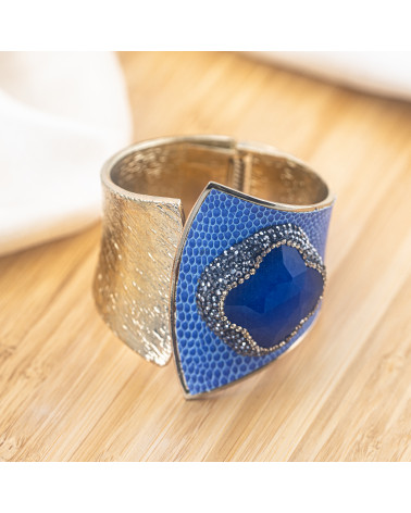 Bracciale in Bronzo Con Pietre e Marcasite Rodiato MOD.626-BRACCIALI BIJOUX | Worldofjewel.com