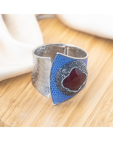 Bracciale in Bronzo Con Pietre e Marcasite Rodiato MOD.630-BRACCIALI BIJOUX | Worldofjewel.com