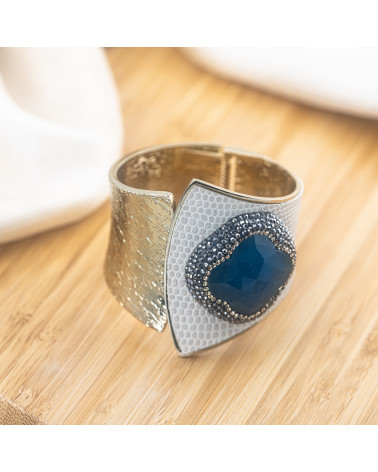 Bracciale in Bronzo Con Pietre e Marcasite Rodiato MOD.633-BRACCIALI BIJOUX | Worldofjewel.com