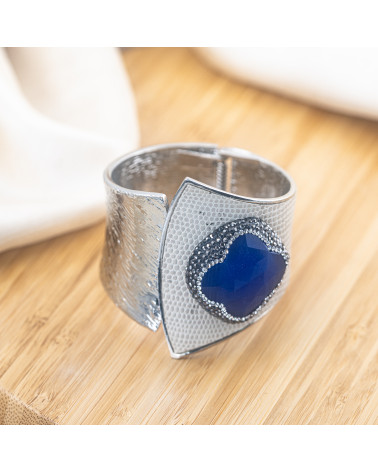 Bracciale in Bronzo Con Pietre e Marcasite Rodiato MOD.635-BRACCIALI BIJOUX | Worldofjewel.com