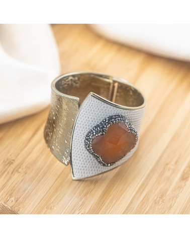 Bracciale in Bronzo Con Pietre e Marcasite Rodiato MOD.636-BRACCIALI BIJOUX | Worldofjewel.com