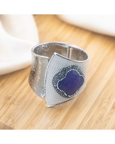 Bracciale in Bronzo Con Pietre e Marcasite Rodiato MOD.642-BRACCIALI BIJOUX | Worldofjewel.com