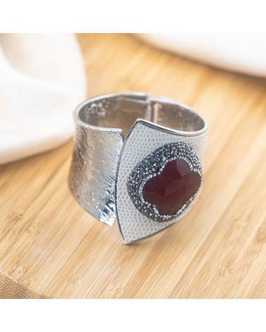 Bracciale in Bronzo Con Pietre e Marcasite Rodiato MOD.645-BRACCIALI BIJOUX | Worldofjewel.com