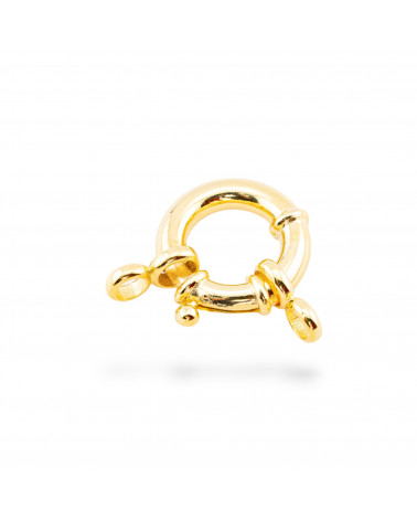 Chiusura Di Argento 925 Anello A Molla 16mm Con Ottino Canna 3,5mm Esterno 1pz Oro Rosa-DIY ΚΟΥΜΠΩΜΑ ΑΠΟ ΑΣΗΜΙ 925 | Worldofjewel.com