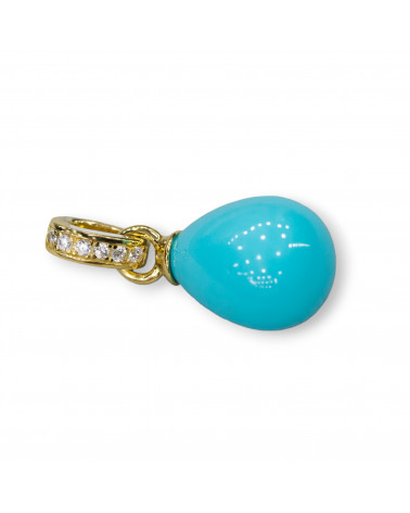 Ciondolo Pendente Di Argento 925 Con Perle Di Maiorca 12x28mm-SILVER 925 DESIGN ITALY | Worldofjewel.com