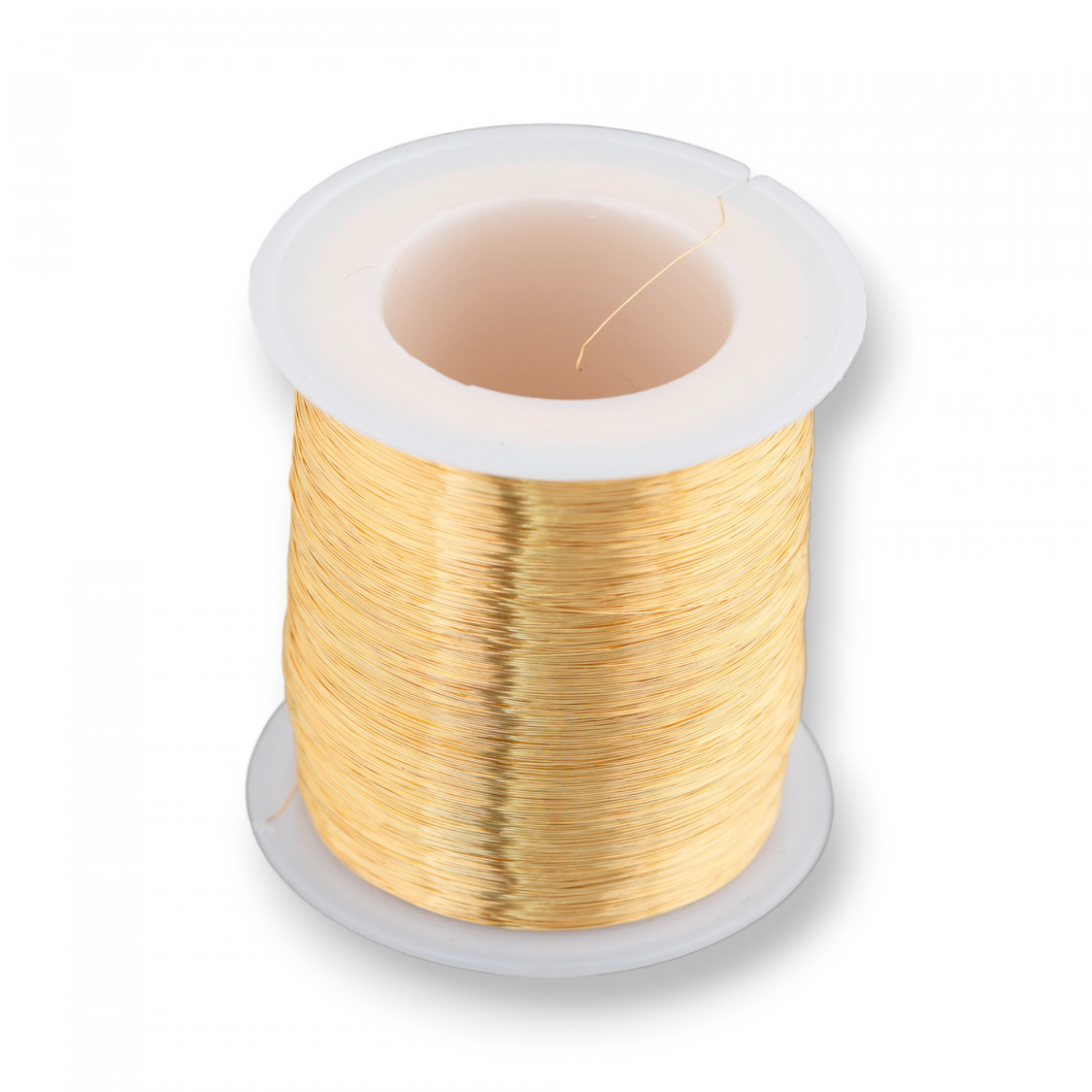 Filo di Ottone Modellabile Protetto Contro Ossidatura Misura 0,5mm 250gr Oro Light-BRASS AND BRONZE MODELLING WIRE | Worldofjewel.com