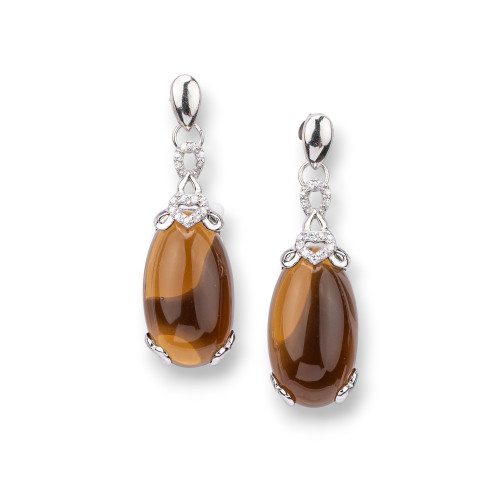 925 Silver Earrings Made in Italy