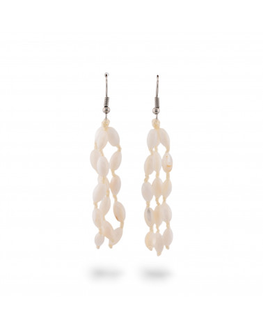 Orecchini Di Bronzo A Monachella Con Madreperla 20x60mm MOD7-ORECCHINI HOT PICKS | Worldofjewel.com