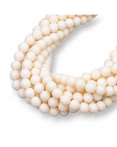 Pasta di Osso Tondo Liscio 8mm-BONE PASTE | Worldofjewel.com