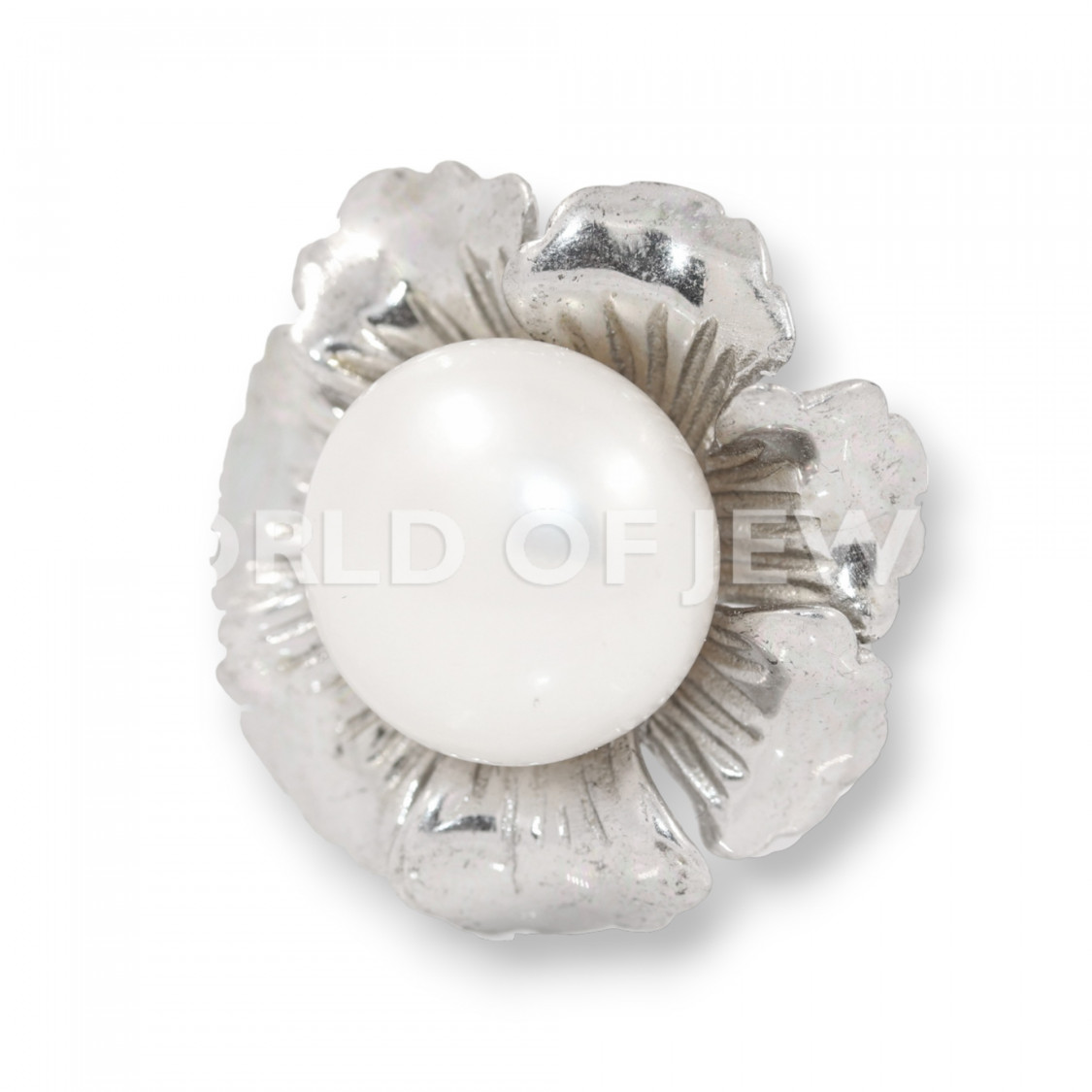 Pendente Di Argento 925 Con Perle Di Fiume 25mm-PLATA 925 DISEÑO ITALIA | Worldofjewel.com